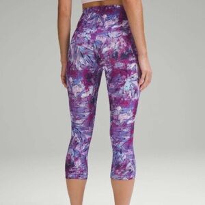 lululemon athletica Kids Purple and Pink Crop Leggings